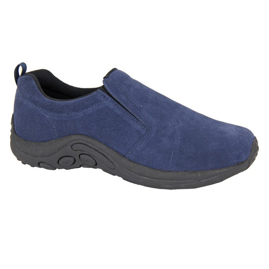 Mens PDQ RYNO Twin Gusset Suede Jungle Casual Navy