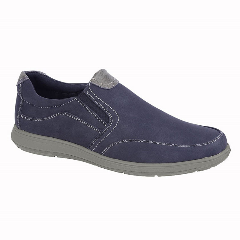 Mens Scimitar Twin Gusset Casual Trainer Navy