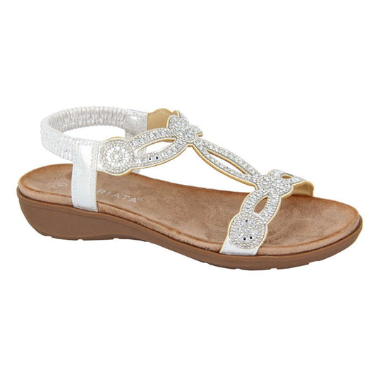 Womens Cipriata GIADA Sling-back Sandals Shimmer Silver