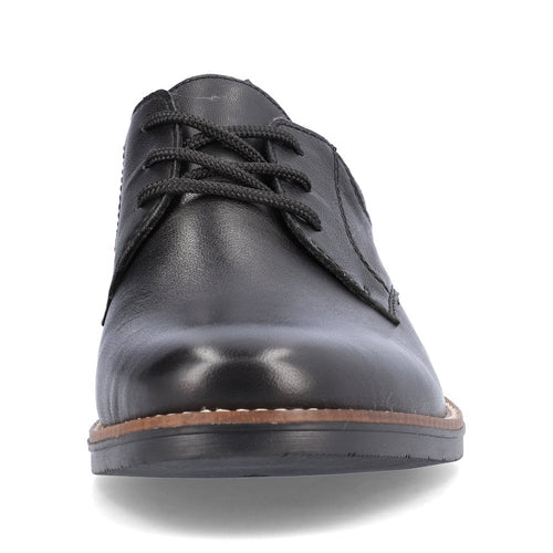 Mens Rieker Smart Leather Shoes Black