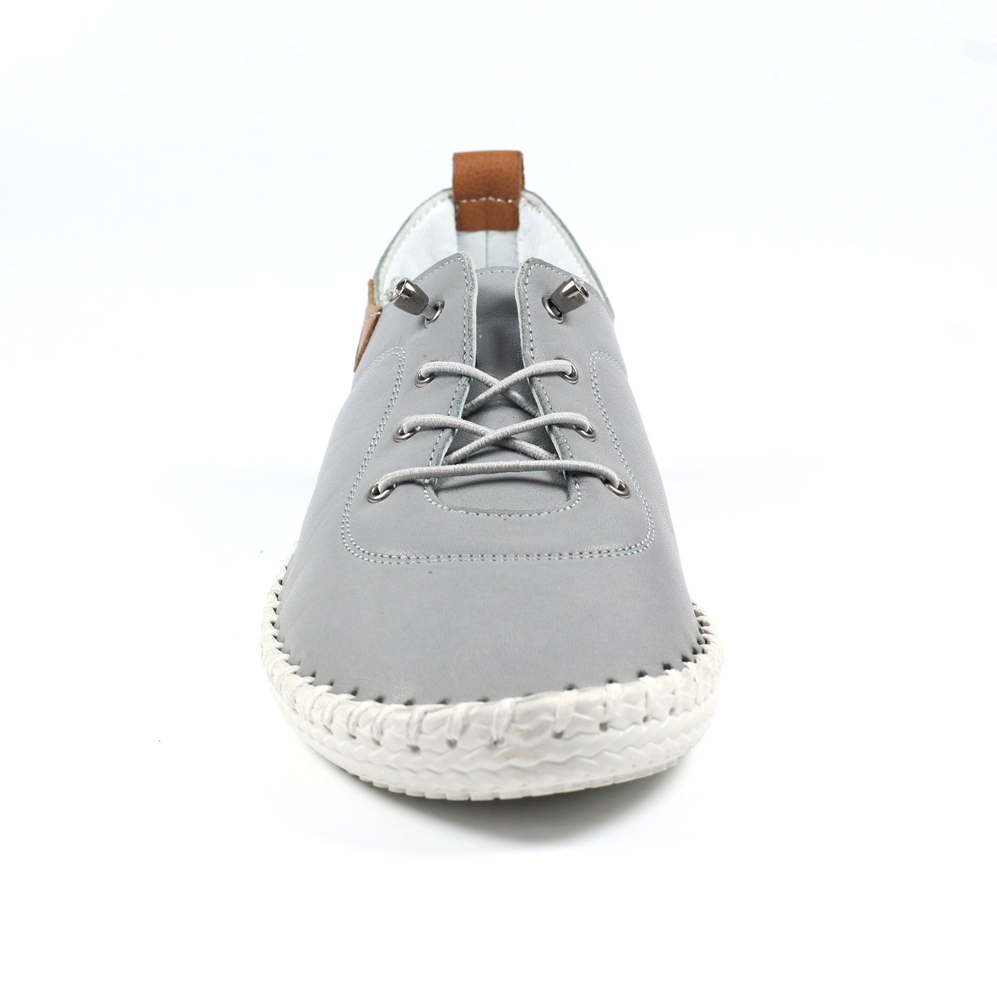 Womens Lunar St-Ives Leather Shoes Grey