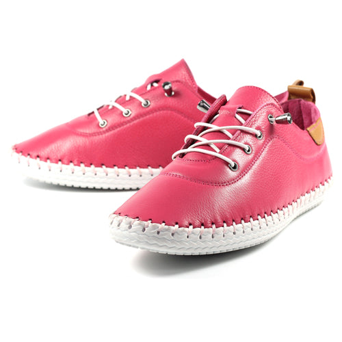 Womens Lunar St-Ives Shoes Raspberry
